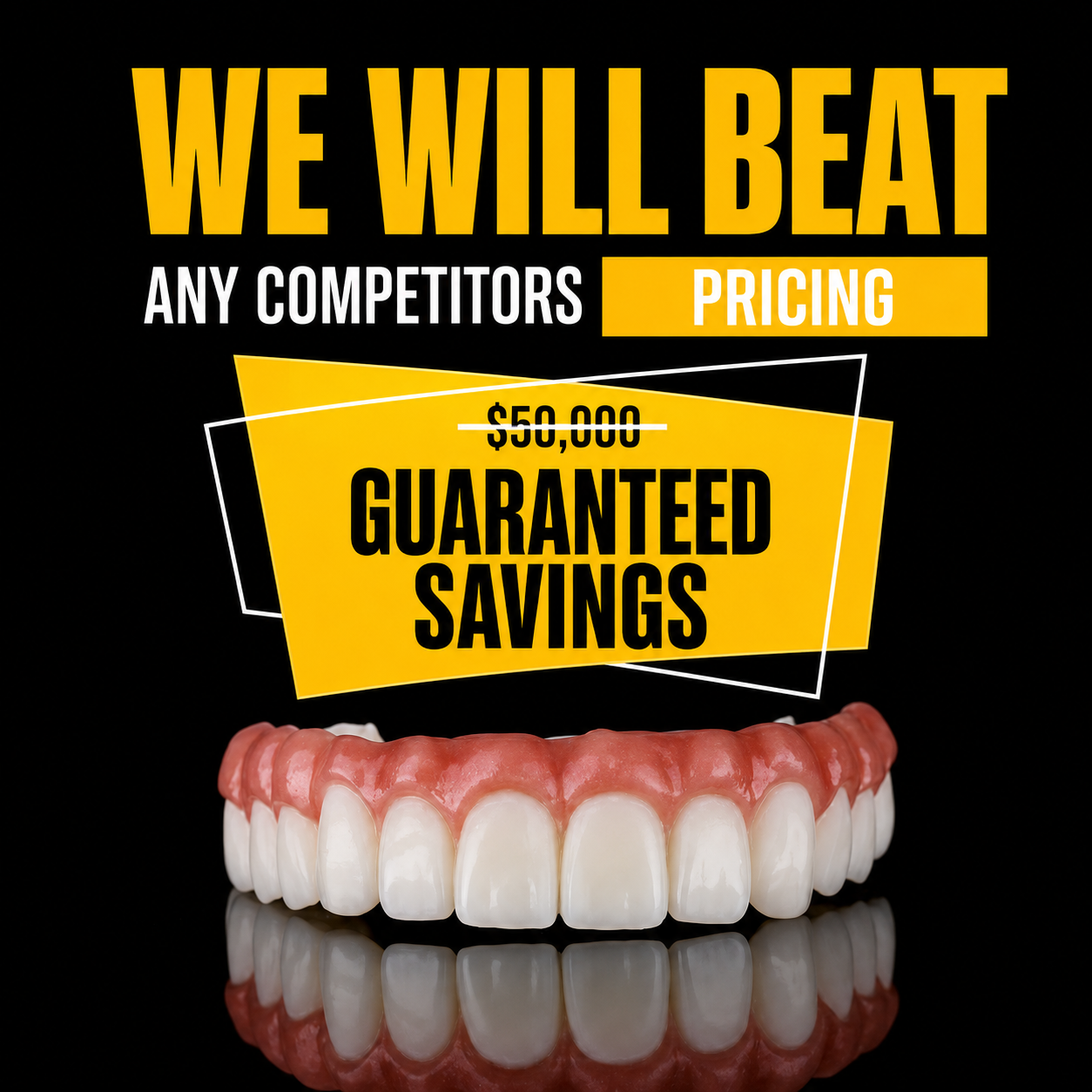 Dental practice ad creative produced by Growbi, variation 16