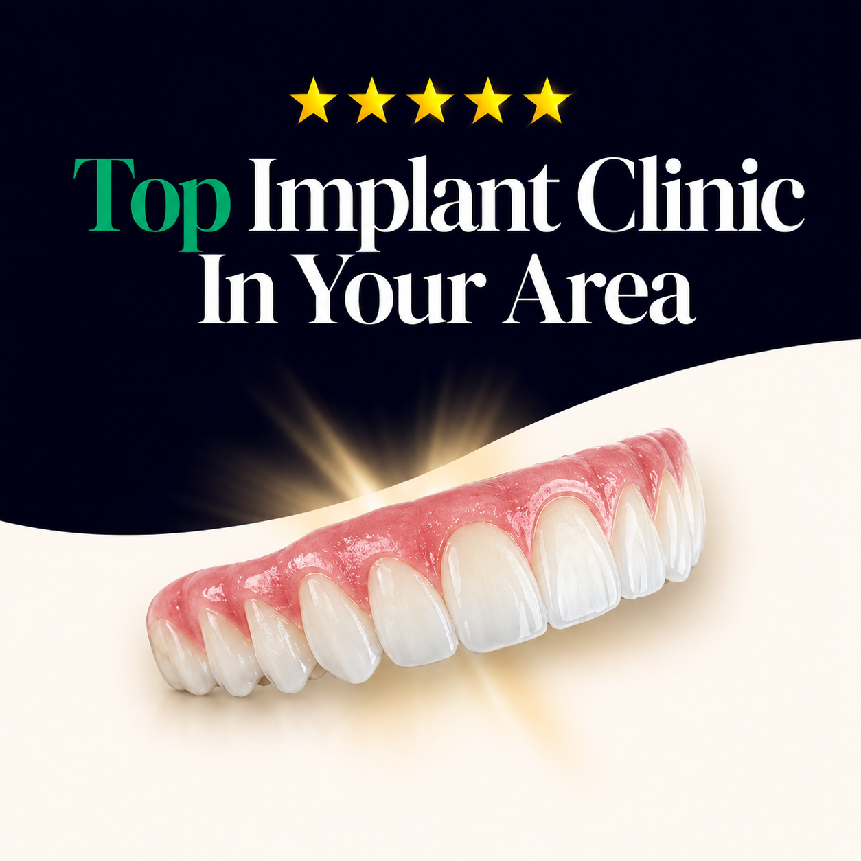 Dental practice ad creative produced by Growbi, variation 17