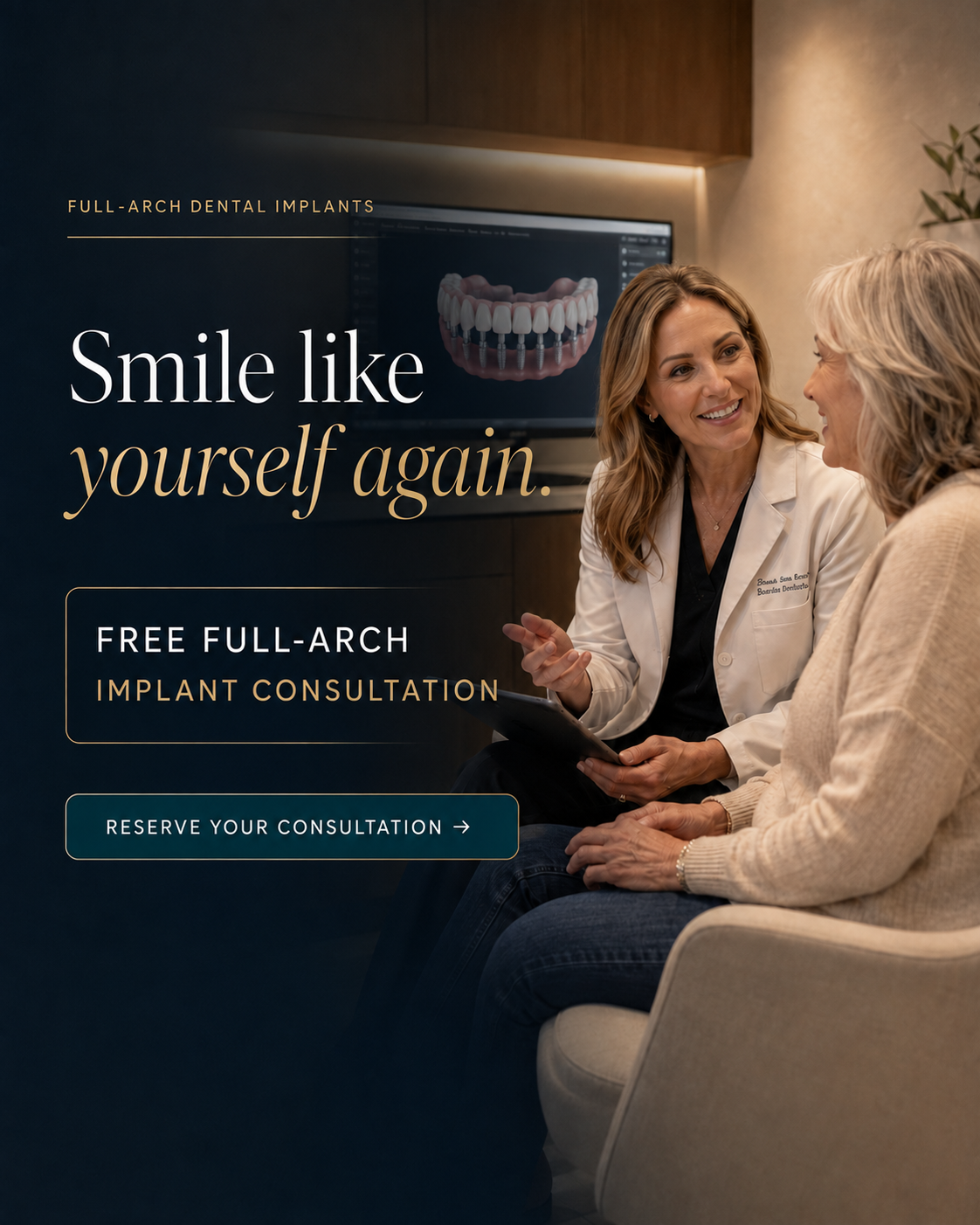 Dental practice ad creative produced by Growbi, variation 4