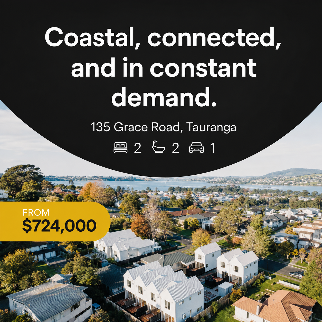 Real estate ad creative produced by Growbi, variation 2