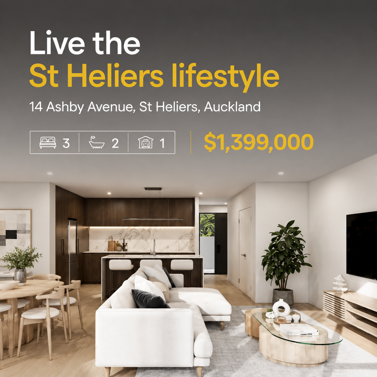 Real estate ad creative produced by Growbi, variation 5